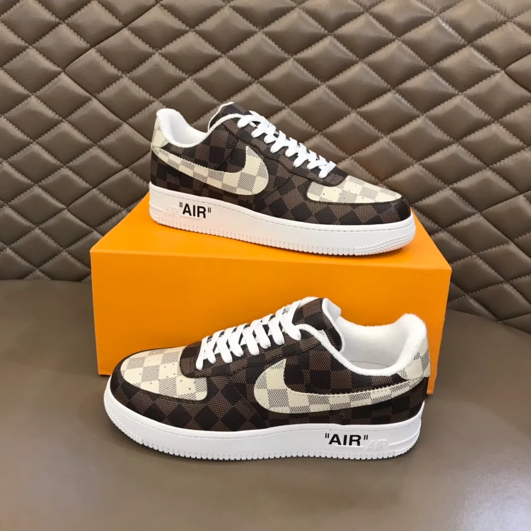 Men's shoes 💰p420 "*OUIS *UITTO*" x OFF-WHITE x Nike tripartite collaboration! Trendy and cool men's casual sports shoes with unrivaled color matching. The design idea basically continues the style of THE TEN. The Swoosh line and tongue label have a very familiar visual effect and are both fashionable and trendy! A must-have for fashionistas! The effect on your feet is absolutely stunning! (The original drawer packaging accessories are complete) Code number 38-45
